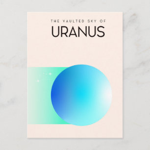 Der gewölbte Himmel des Uranus Postkarte