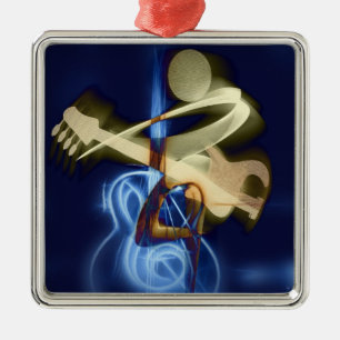 Der Gitarrenspieler Ornament Aus Metall