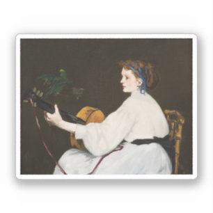 Der Gitarrenspieler von Édouard Manet Aufkleber