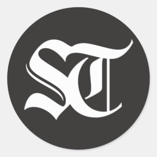 Der glänzende Aufkleber der Seattle Times