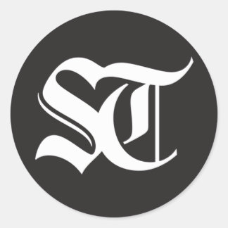 Der glänzende Aufkleber der Seattle Times