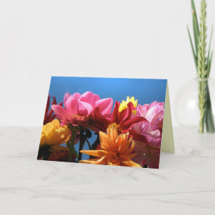 Der glänzende Tag der Dahlie-Mutter Karte