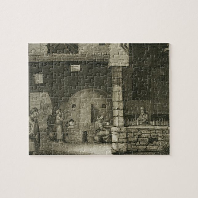 Der Glasflaschen-Hersteller, den Künsten von des (Horizontal)