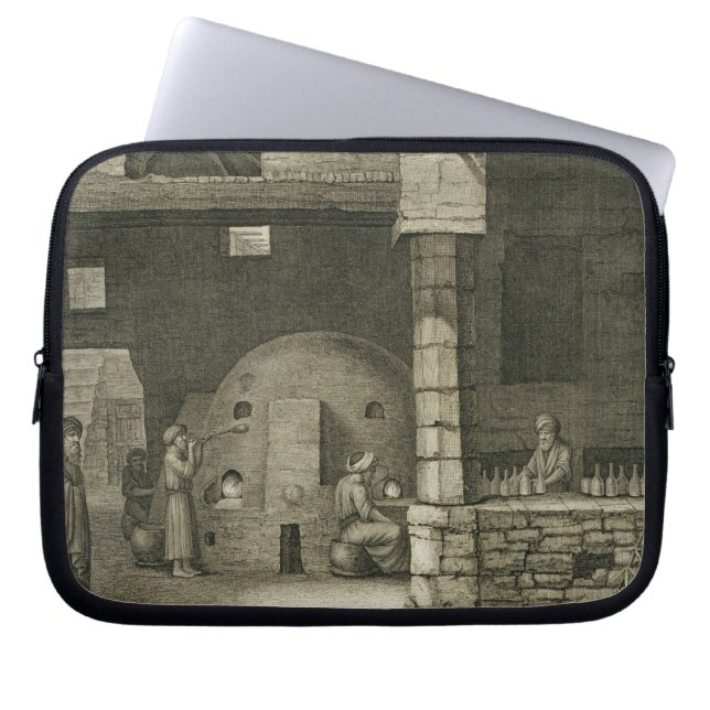 Der Glasflaschen-Hersteller, den Künsten von des Laptopschutzhülle (Vorderseite)