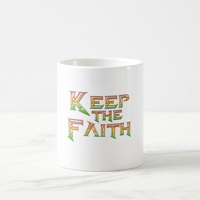 Der Glaube 2 behalten Kaffeetasse (Mittel)