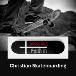 Der Glaube an das Christliche Blutkreuz Skateboard