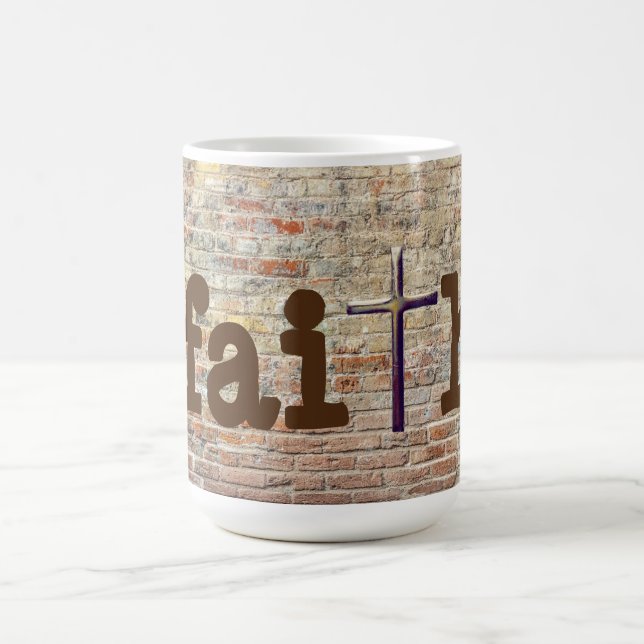 Der Glaube an das Kreuz an einen Tasse-Cup Kaffeetasse (Mittel)