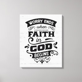 Der Glaube an Gott Leinwanddruck