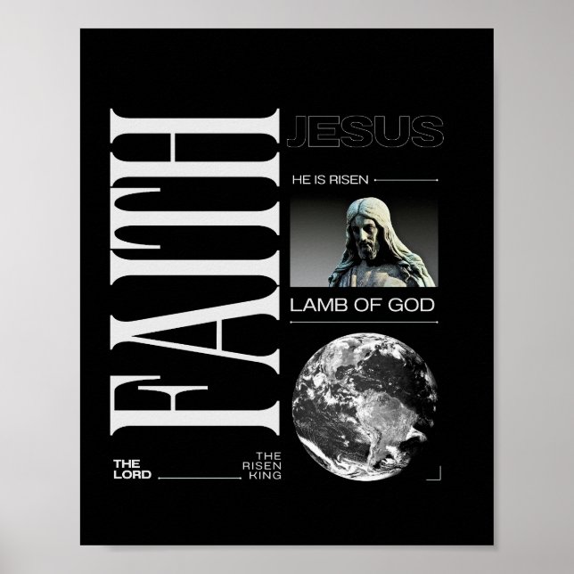 Der Glaube an Jesus, das Lamm Gottes Kunst Poster (Vorne)