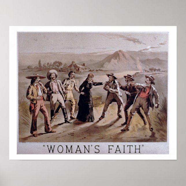 'Der Glaube der Frau' (Farbe litho) Poster (Vorne)