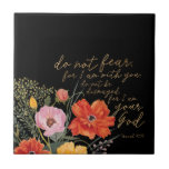 Der Glaube der Menschen - keine Angst, denn ich bi Fliese<br><div class="desc">Der Floral Glaube III von Studio W. zeichnet sich durch ein wunderschönes Blumendesign und Isaiah 41:10 aus.</div>