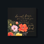 Der Glaube der Menschen - keine Angst, denn ich bi Leinwanddruck<br><div class="desc">Der Floral Glaube III von Studio W. zeichnet sich durch ein wunderschönes Blumendesign und Isaiah 41:10 aus.</div>