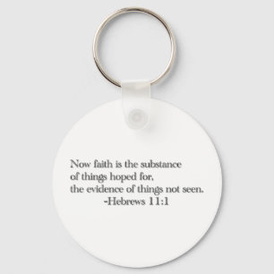 Der Glaube ist die Substanz der Dinge, die erhofft Schlüsselanhänger