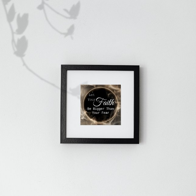 Der Glaube ist größer als die Angst Motivierend Poster (Von Creator hochgeladen)