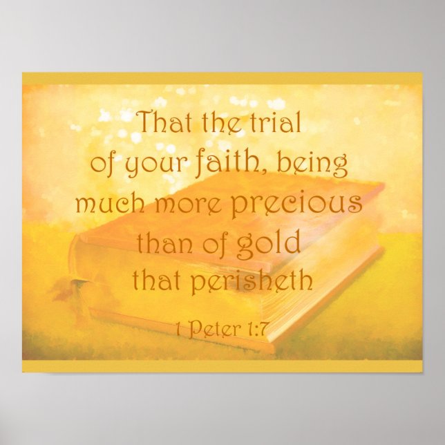 Der Glaube ist Wertvoller als die Goldbibliothekss Poster (Vorne)