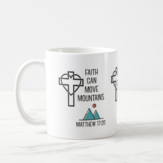 Der Glaube kann das Christliche Bibelangebot verän Kaffeetasse (Links)