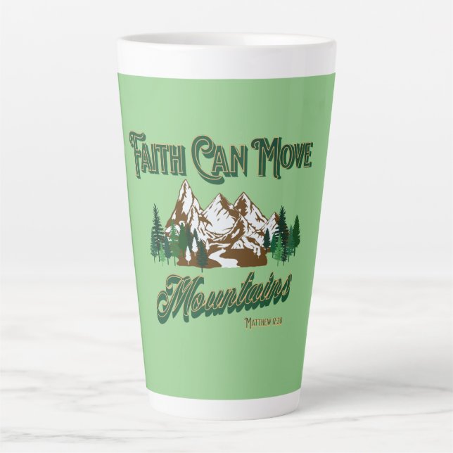Der Glaube kann die Berge bewegen Milchtasse (Vorderseite)
