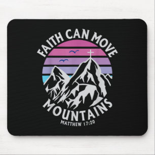 Der Glaube kann Gebirge überqueren Christliche rel Mousepad