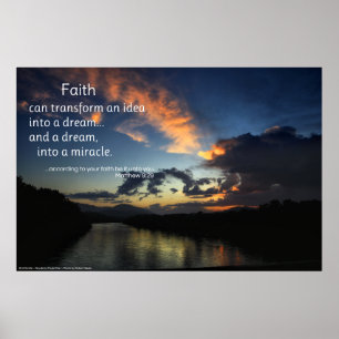 Der Glaube kann transformieren...inspirierendes Po Poster