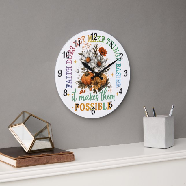 Der Glaube nicht... Große Wanduhr (Büro)