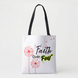 Der Glaube über die Angst Bibel Verse Tote Tasche 