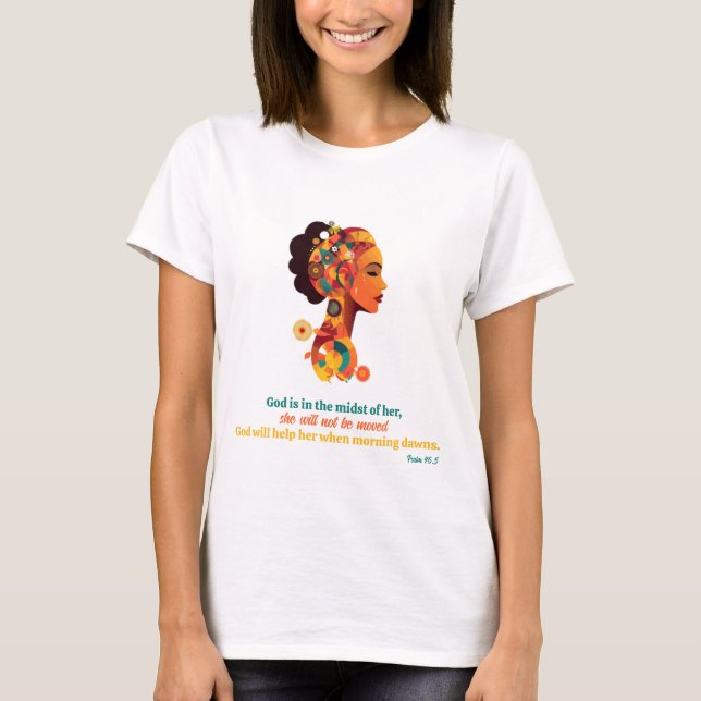 Der Glaube und die Mode Christlicher Frauen T-Shirt (Vorderseite)