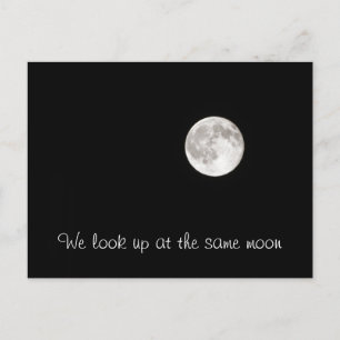 Der gleiche Mond Postkarte