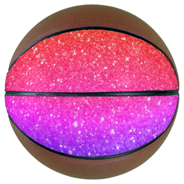 Der Glitz Glitzer Pink Basketball! Basketball (Vorderseite)