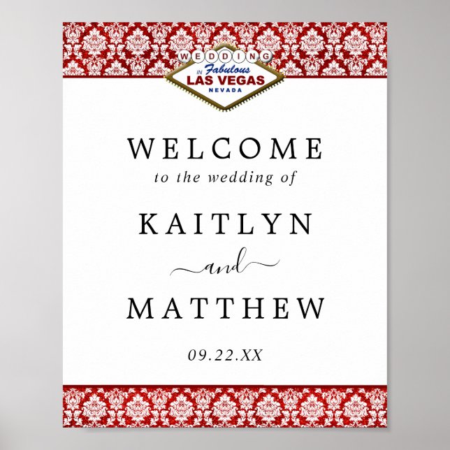 Der Glitzer Damask Las Vegas Wedding Collection Poster (Vorne)