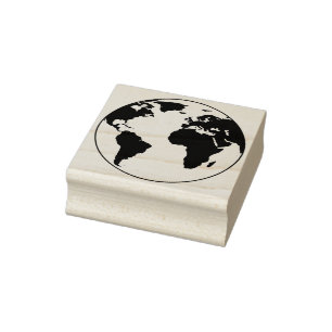 Der Globale Eindruck Europas in der Welt Gummistempel