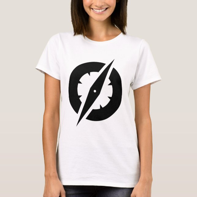 Der GlobalGen der Frauen Kompass-T-Shirt (weiß) T-Shirt (Vorderseite)