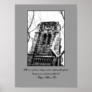 'Der Glockenturm' Gothic Zitate Poster