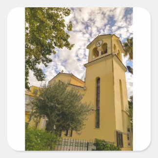 Der Glockenturm Quadratischer Aufkleber