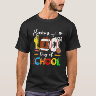 Der glückliche 100. SchullehrerInnen Kinder Grad T-Shirt