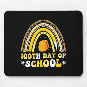 Der glückliche 100. Schultag Schüler Kinder Lehrer Mousepad