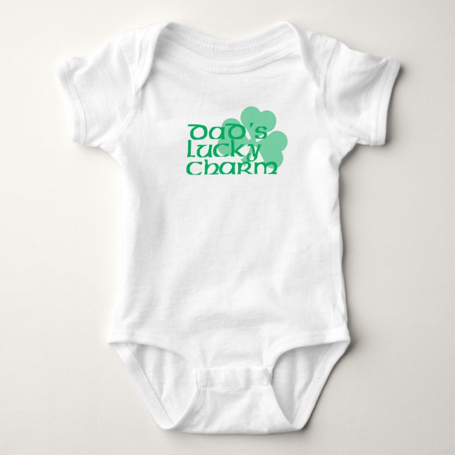 Der glückliche Charme des Vaters Baby Strampler (Vorderseite)