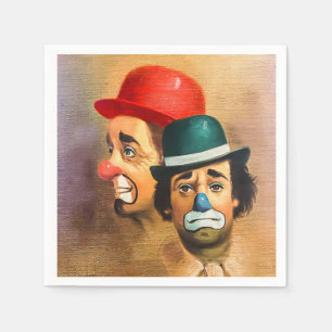 Der glückliche Clown Serviette