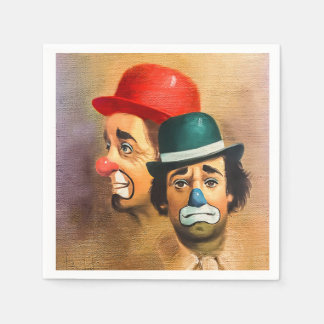 Der glückliche Clown Serviette