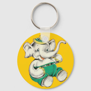 Der glückliche Elefant-Schlüsselanhänger Schlüsselanhänger