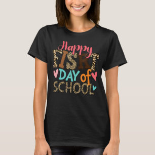 Der glückliche erste Schullehrer Leopard Stunden T-Shirt