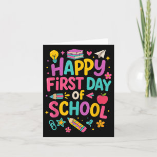 Der glückliche erste Schullehrertag Karte