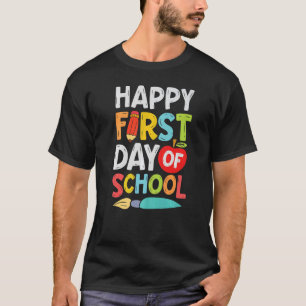 Der glückliche erste Schultag - Willkommen zurück T-Shirt