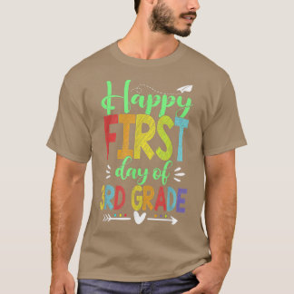 Der glückliche erste Tag der dritten Klasse zurück T-Shirt