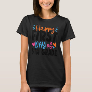 Der glückliche erste Tag der Schule 5. Klasse für T-Shirt