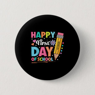 Der glückliche erste Tag der Schulleitung Niedlich Button