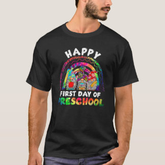 Der glückliche erste Tag der Vorschule kehrt zurüc T-Shirt