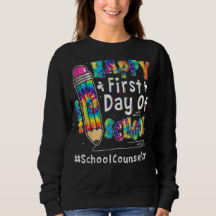 Der glückliche erste Tag des Schulberaters zurück Sweatshirt