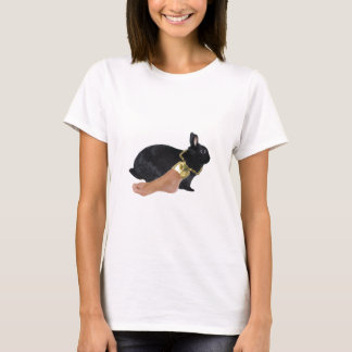 Der glückliche menschliche Fuß des Kaninchens T-Shirt