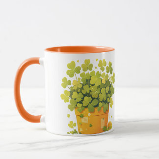 Der glückliche Pot der Klee Tasse