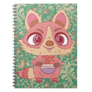 Der glückliche Raccoon Notizblock